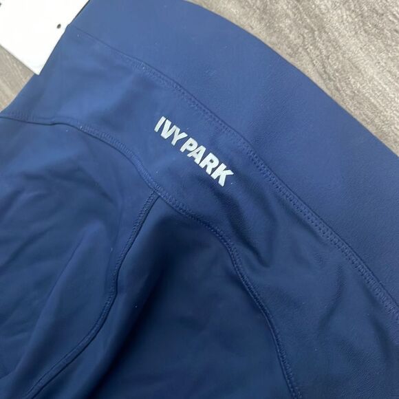 Ivy Park Mesh Panel Capri V-waist Leggings-navy - Picture 3 of 3